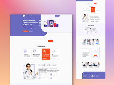 City Health | Health & Medical Landing Page Design