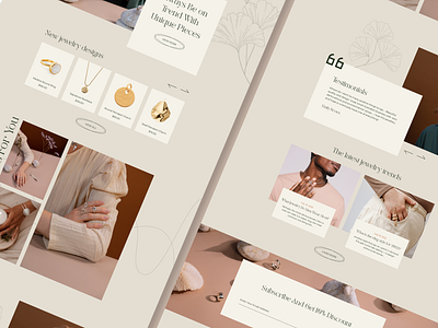 Dreamly | Jewelry Shop Landing Page Design