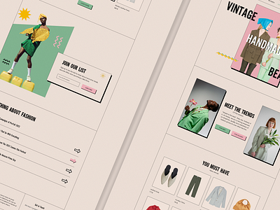 Bon Chick | Vintage Fashion Landing Page