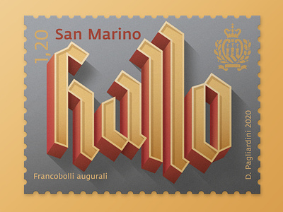 Hallo design germany hallo illustration lettering stamp design stamps type typo typography vector