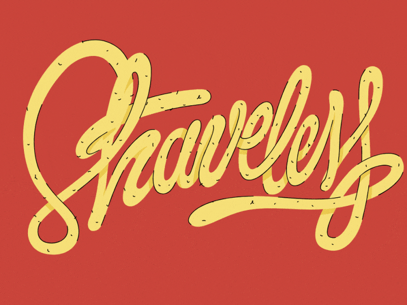 Shaveless animation cel animation design illustration lettering type typo typography