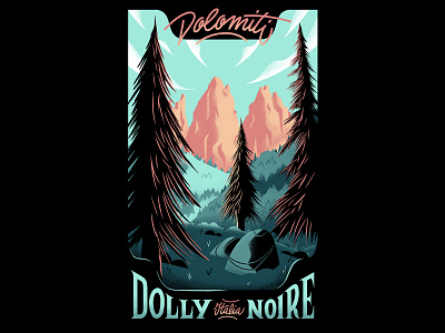 Dolomiti branding design dolomiti fashion handmade illustration italy lettering mountain streetfashion tshirt typo typography