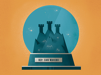San Marino Souvenir home illustration marino republic san