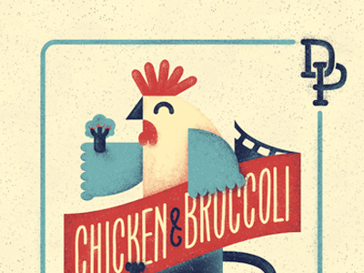 Chicken Broccoli chicken film illustration magazine