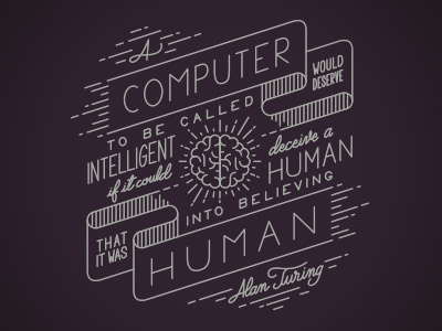 Alan Turing Quote alan illustration lettering turing type typo typography vector