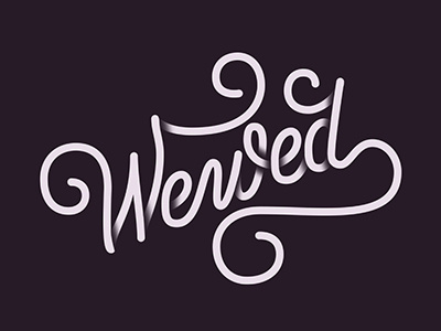 Wewed illustration lettering logo merried type typo typography vector wedding