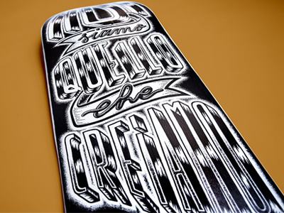 We are what we do handmade illustration lettering skateboard typo