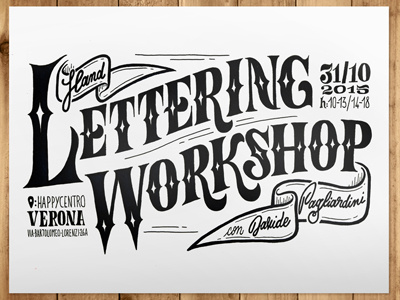 Lettering Workshop Cover cover handmade illustration lettering typo workshop