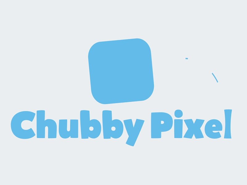 Chubby Pixel aftereffect animation chubby logo pixel typography