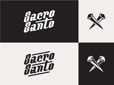 Sacrosanto Logo illustrator lettering logo logotype marks spike vector