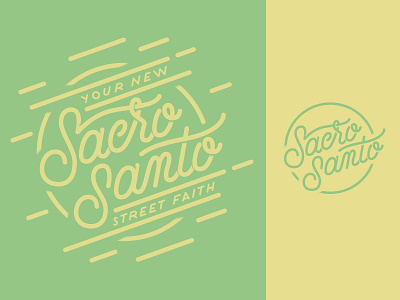 Sacro Santo Lettering branding illustration lettering street streetwear summer typography vector