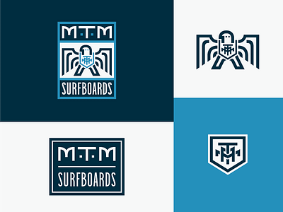 MTM Surfboards board branding identity logo mothman mtm surf surfboards typography vector