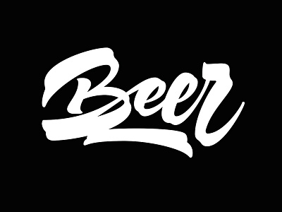 Beer beer lettering logo typo typography vector