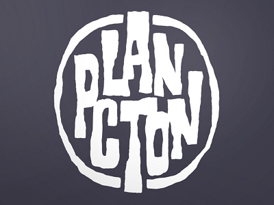 Plancton Logo brand handmade lettering logo series surf surf board typography