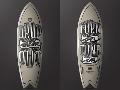Mtm surfboard design handmade illustration lettering surf surfboards typography