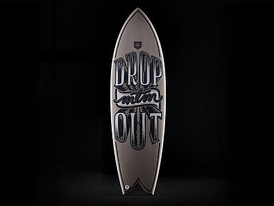 Surfboard lettering design handmade illustration lettering surf surfboad type typo typography