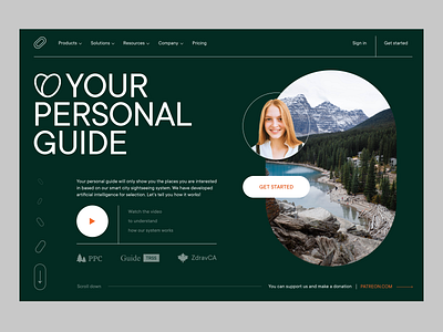 Personal Guide - Smart Selection app branding design figma follow green guide halo lab illustration logo social media trending typography ui ux vector