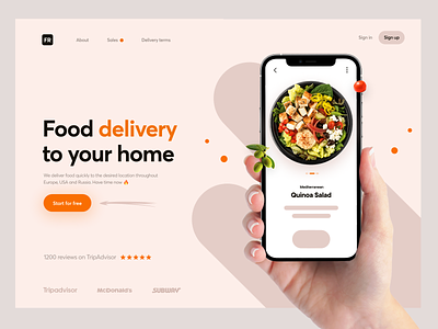 Food Delivery - Landing Page