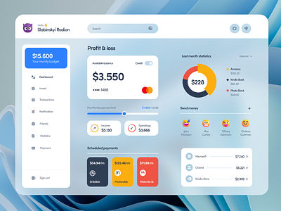 Financial Service UI/UX Dashboard