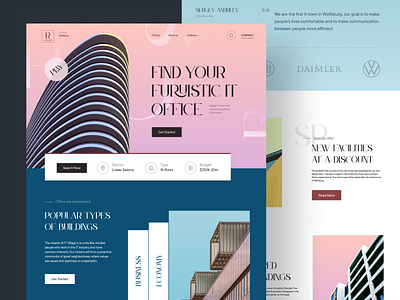 IT Town - Landing Page agency apartment building gradient home house it lux luxury real estate real estate website realestate residence ui uiux ux uxui web