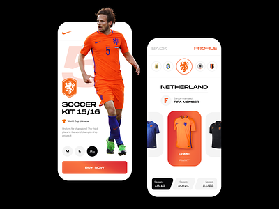 Sport E-Commerce Mobile App android bright cuberto e-commerce figma football icons illustration ios minimal mobile nike soccer sport ui ux webflow