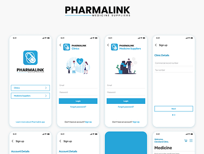 Pharmalink clinics medical medical app mobile app mobile app design mobile ui mockup ui ui design