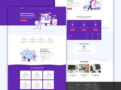 silion landing page design