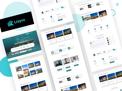 Real estate landingpage design designer freelancer illustration landing page design landingpagedesign real estate agency ui ux ui ux designer uidesing web design web template web template design webdesign website website design