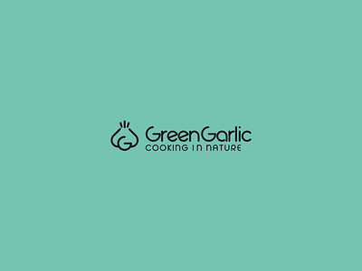 Grean Garlic Media branding design flat logo typography