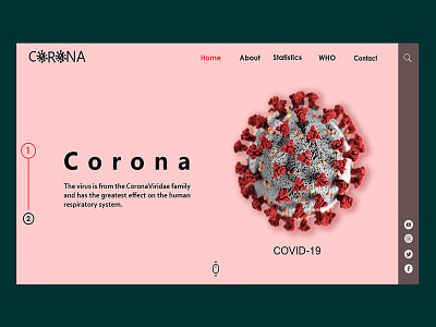 Corona design adobe photoshop corona coronavirus mydesign photoshop ui webdesign website design