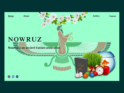 Nowruz design adobe photoshop design mydesign nowruz photoshop ui webdesign website design