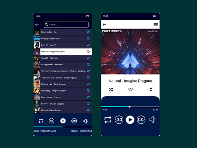 Music App design