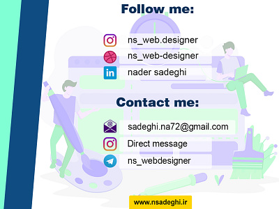my social media and contact me adobe photoshop design photoshop social media ui webdesign website design