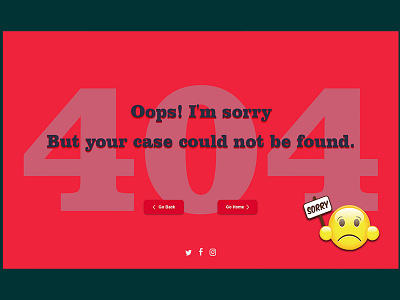 404 error page design