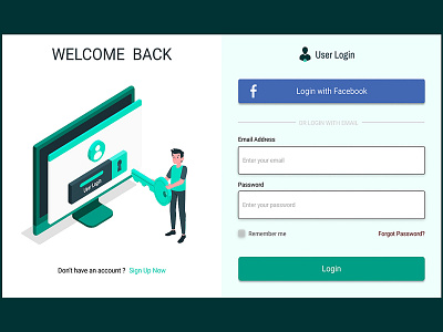 Login page design adobe photoshop design figma figmadesign illustration login login page photoshop ui ux vector webdesign