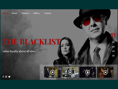 The Blacklist designs, themes, templates and downloadable graphic elements  on Dribbble