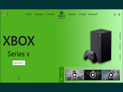 XBOX series x design concept adobe photoshop design figmadesign photoshop ui uidesign uidesigner ux webdesign webdesigner