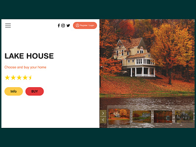 Real Estate Web Design Concept