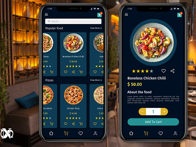 Order Food App app appdesign figma figmadesign orderfood orderfoodapp ui uidesign uidesigner ux uxdesign webdesign