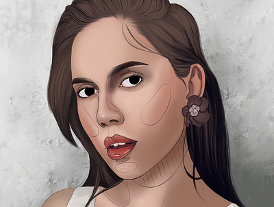 Natali digital art digitalart illustration portrait procreate