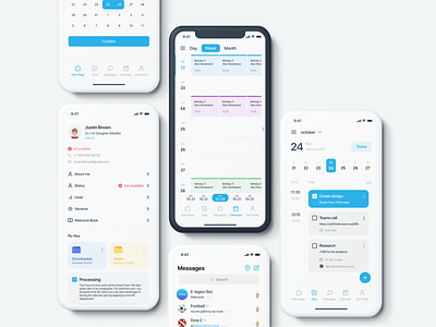 Mobile App for Employees. Calendar, Task tracker, Chat etc.