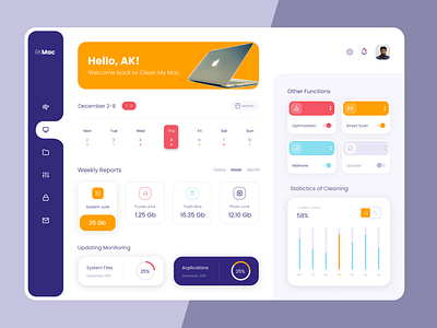 Elegant Web Dashboard User-Interface Design (UI)