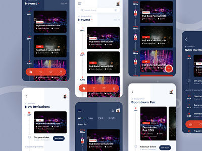 Event Management app UI/UX design | Dark Theme app designer app interface design event app uiux figma app design figma uiux graphic ui minimal app ui mobile ui trending app design ui ui designer ui inspiration uidesigner uiux uiux inspire uiux interface uiux prototype user experience user interface wonderful ui