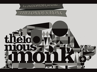 Thelonious Monk black jazz magazine thelonious typography