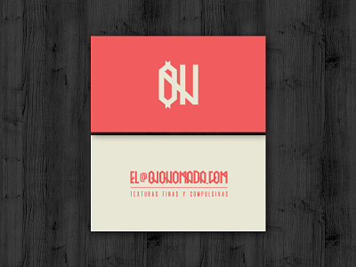 Ojo Nómada card identity mexico typography