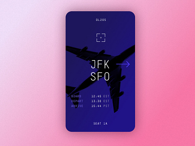 Boarding Pass boarding dailyui delta digital flight interface pass product ui