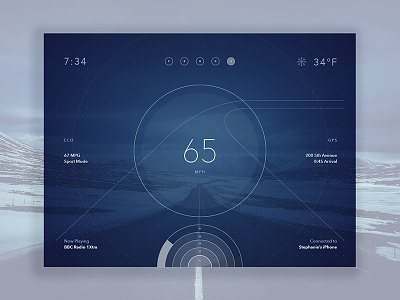 Dashboard Concept auto car dailyui dashboard interface speedo ui
