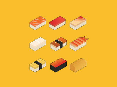 Isometric nigiri design