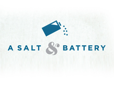 A Salt & Battery Logo battery logo salt