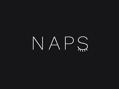 Naps lazy nap naps sleep wordmark